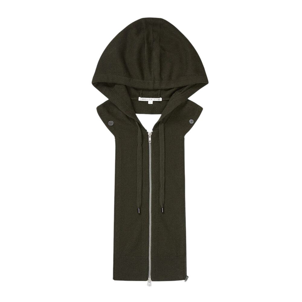 VERONICA BEARD Cashmere Hoodie Dickey in Army